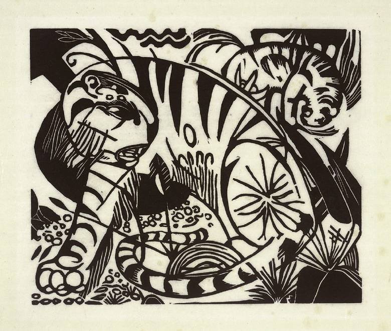Tiikeri tekijältä Franz Marc