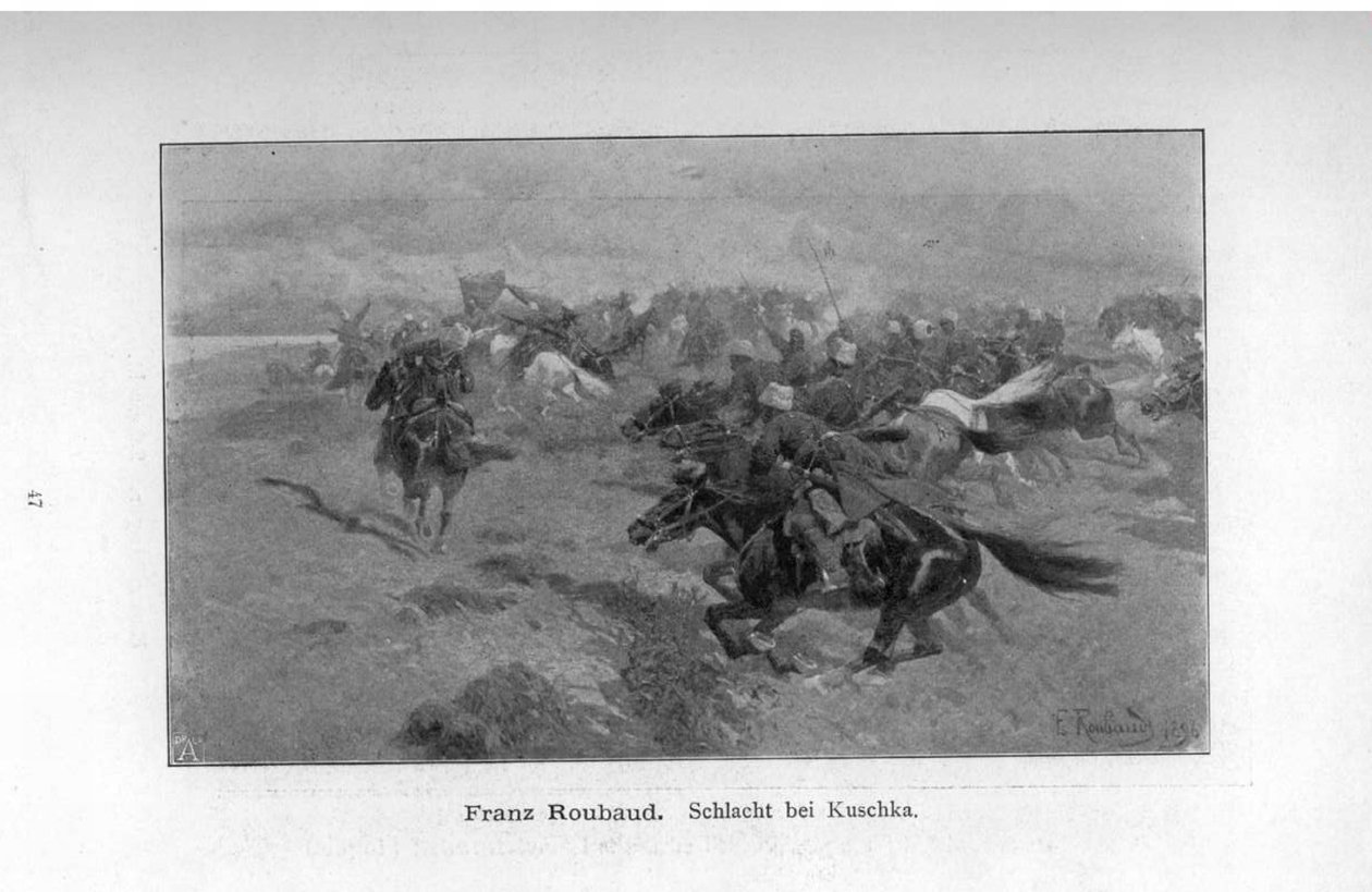 Schlacht bei Kuschka tekijältä Franz Roubaud