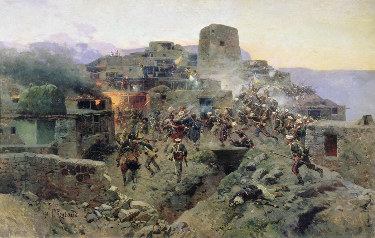 Aul Gimryn vangitseminen, 17. lokakuuta 1832, 1891 tekijältä Franz Roubaud