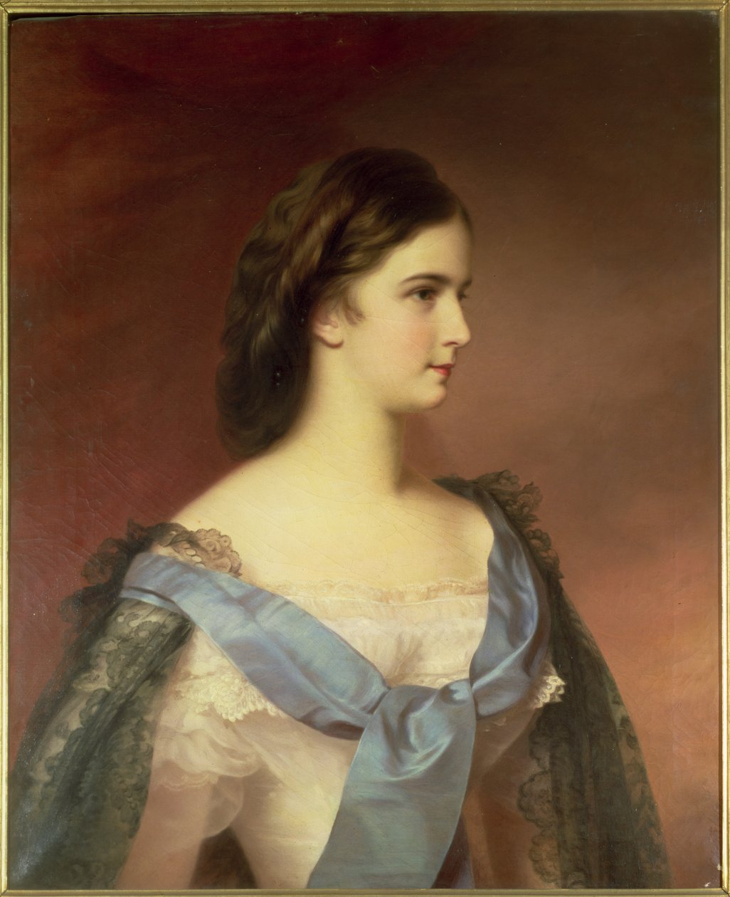 Baijerin keisarinna Elisabet (1837-98) nuorena naisena. tekijältä Franz Schrotzberg