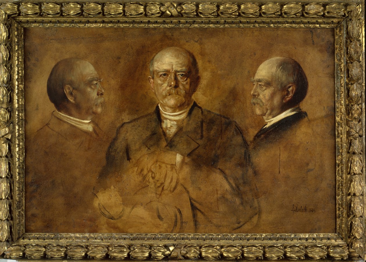Prinssi Otto von Bismarck, 1884 (öljy paperille) tekijältä Franz Seraph von Lenbach