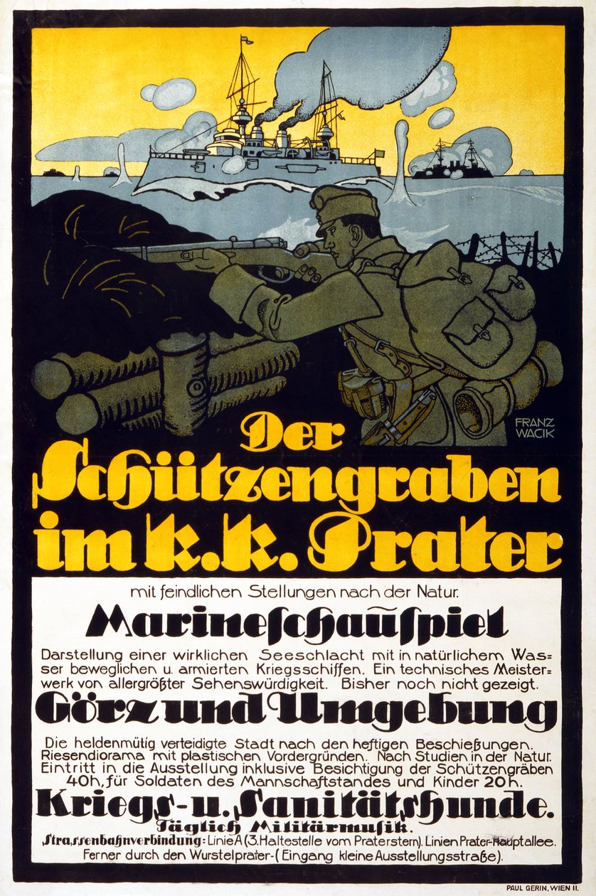 Praterin kaivaus, 1918 tekijältä Franz Wacik
