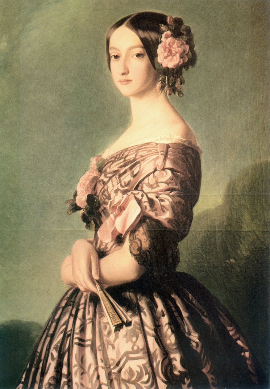 Porträt der Franziska Caroline Gonzaga tekijältä Franz Xaver Winterhalter