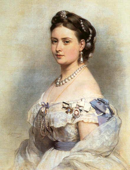 Prinsessa Victoria, prinsessa Royal Preussin kruununprinsessana tekijältä Franz Xaver Winterhalter