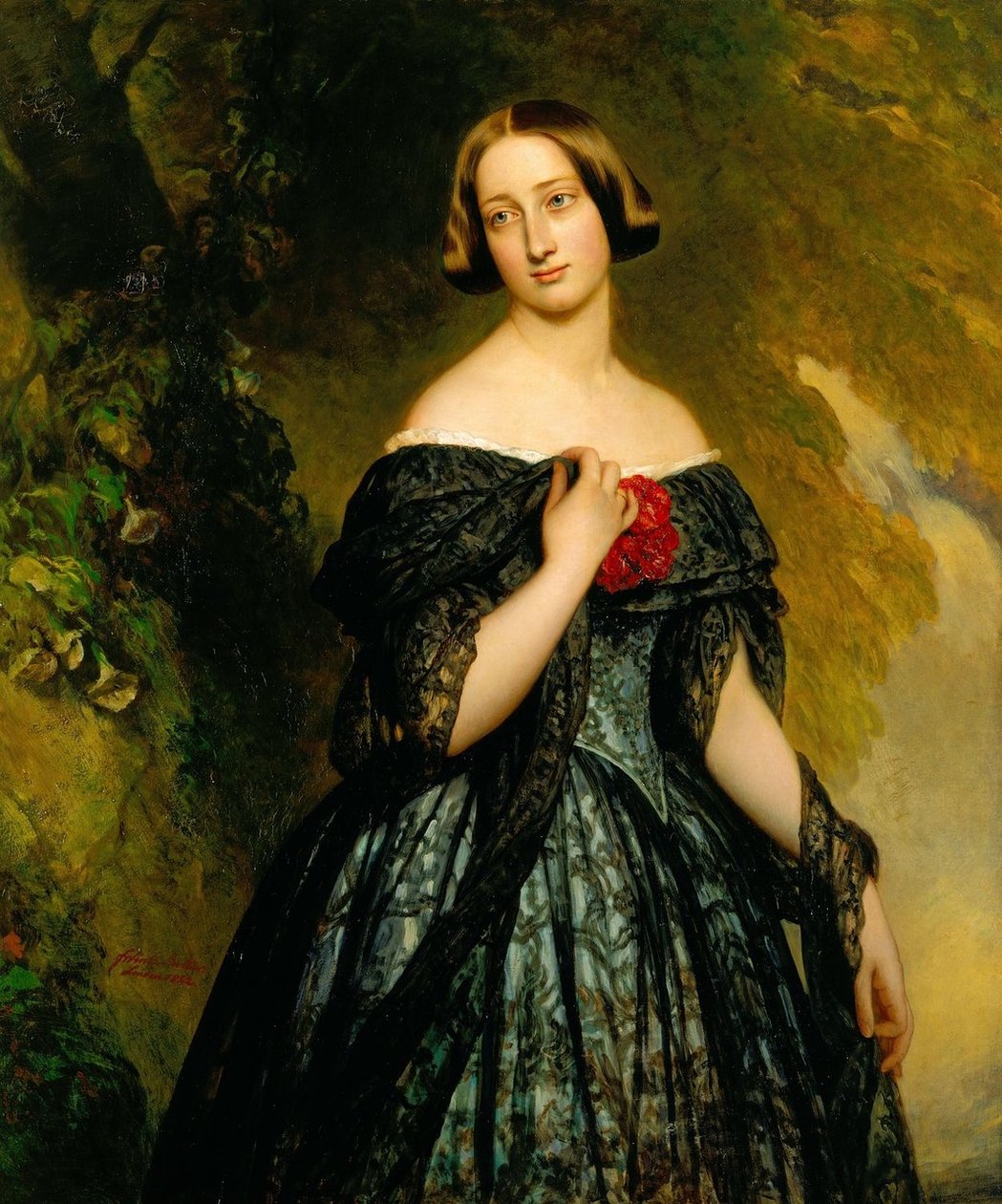 Alexandrina herttuatar Saxe Coburg tekijältä Franz Xaver Winterhalter