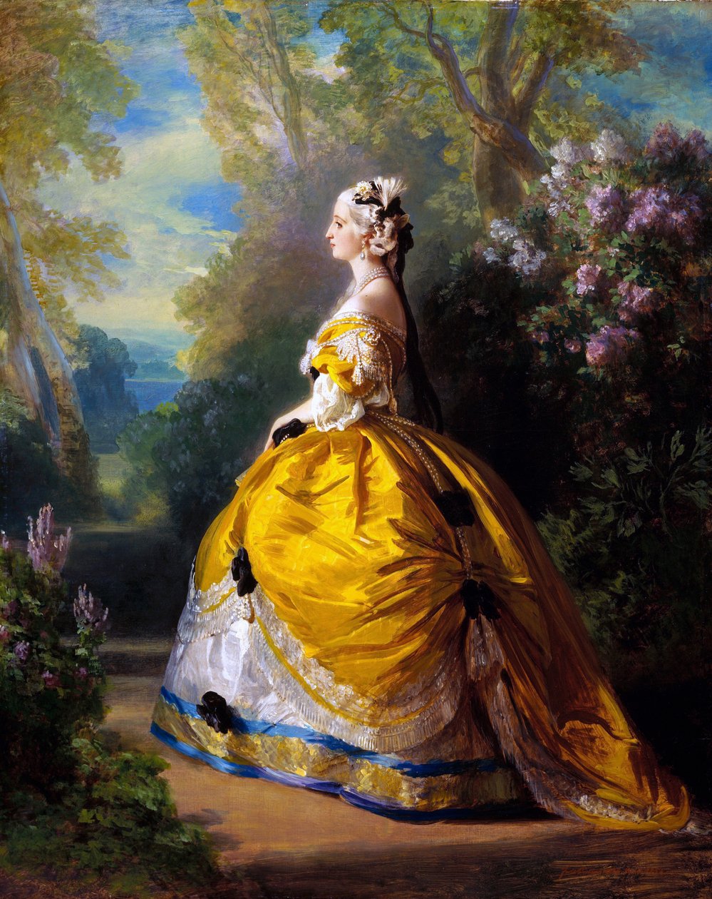 Limpératrice Eugénie à la Marie-Antoinette tekijältä Franz Xaver Winterhalter