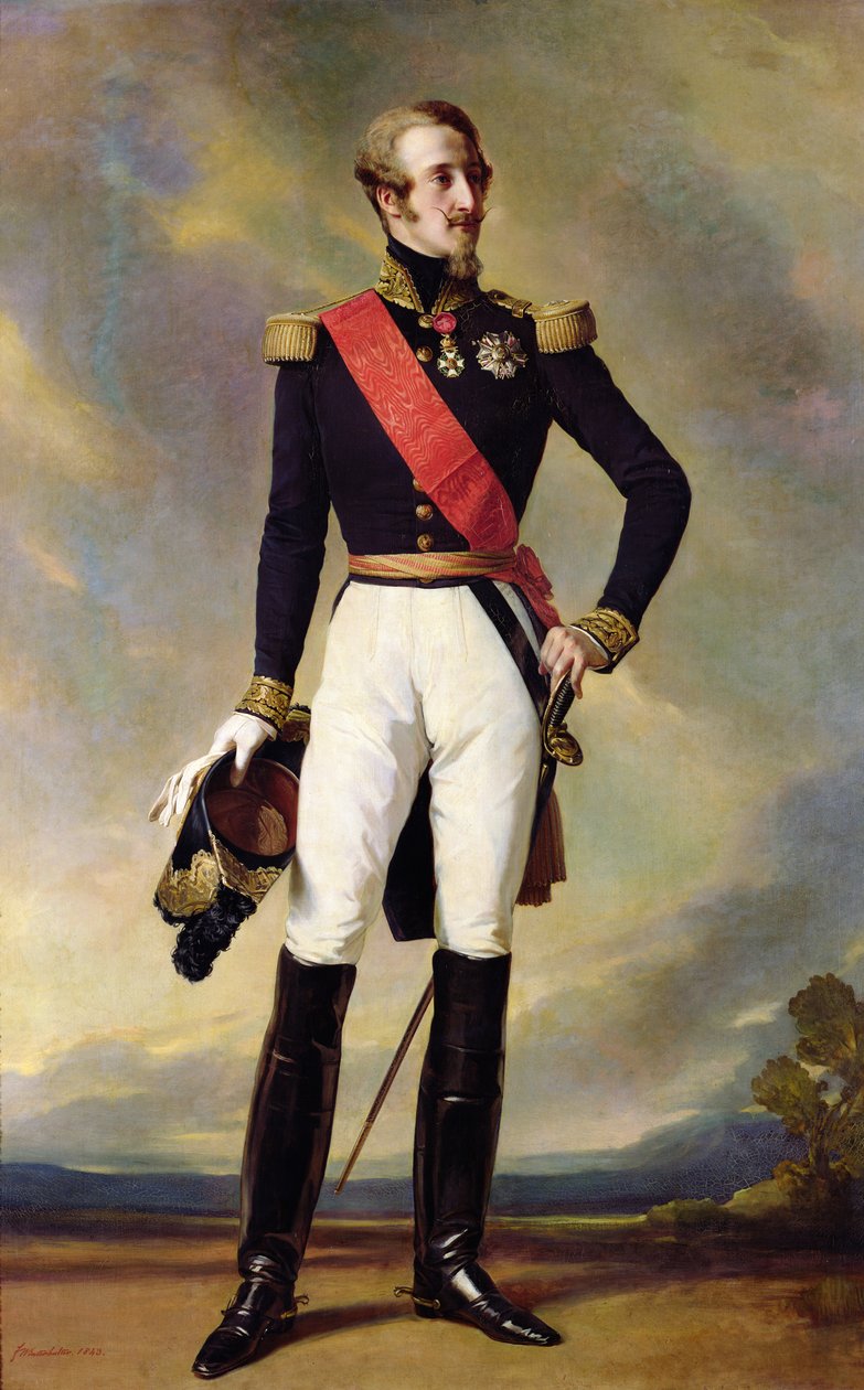 Louis-Charles-Philippe Orleans (1814-96) Nemoursin herttua, 1843 tekijältä Franz Xaver Winterhalter