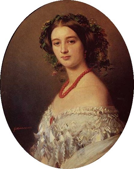 Maria Louise de Wagram Muratin prinsessa tekijältä Franz Xaver Winterhalter