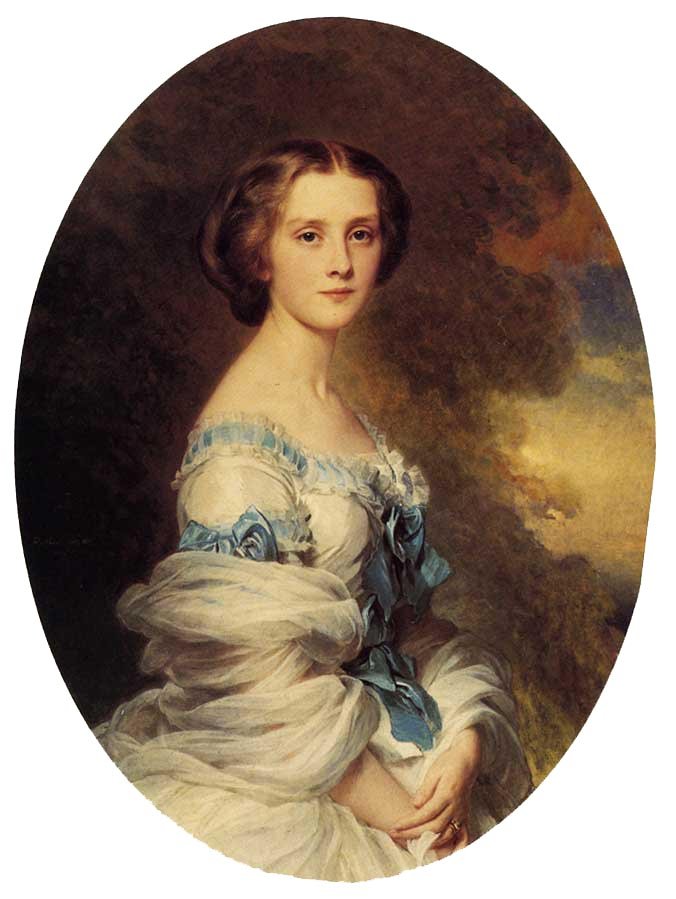 Melanie de Bussiere, comtesse Edmond de Pourtalès tekijältä Franz Xaver Winterhalter