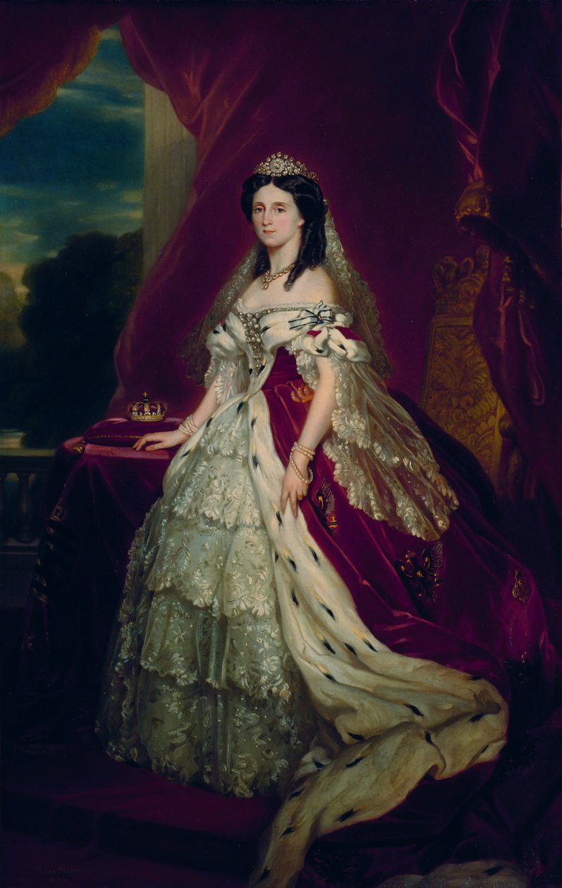 Augusta von Sachsen-Weimar-Eisenachin muotokuva tekijältä Franz Xaver Winterhalter
