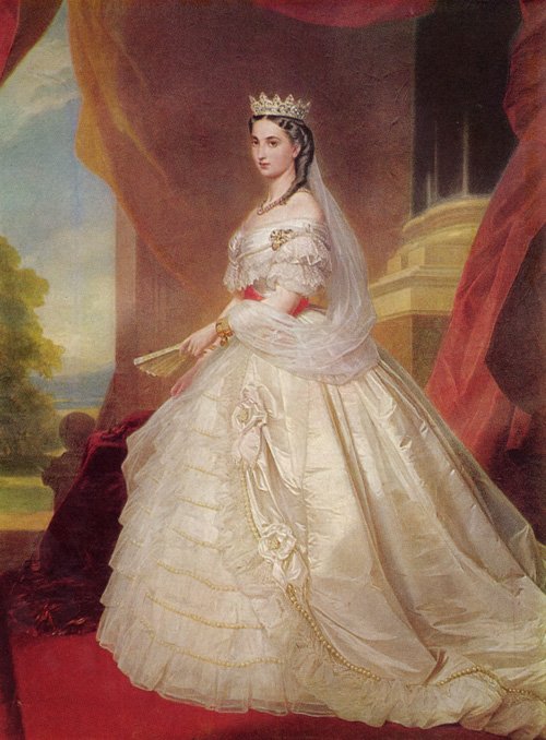 Belgian Charlotten muotokuva tekijältä Franz Xaver Winterhalter