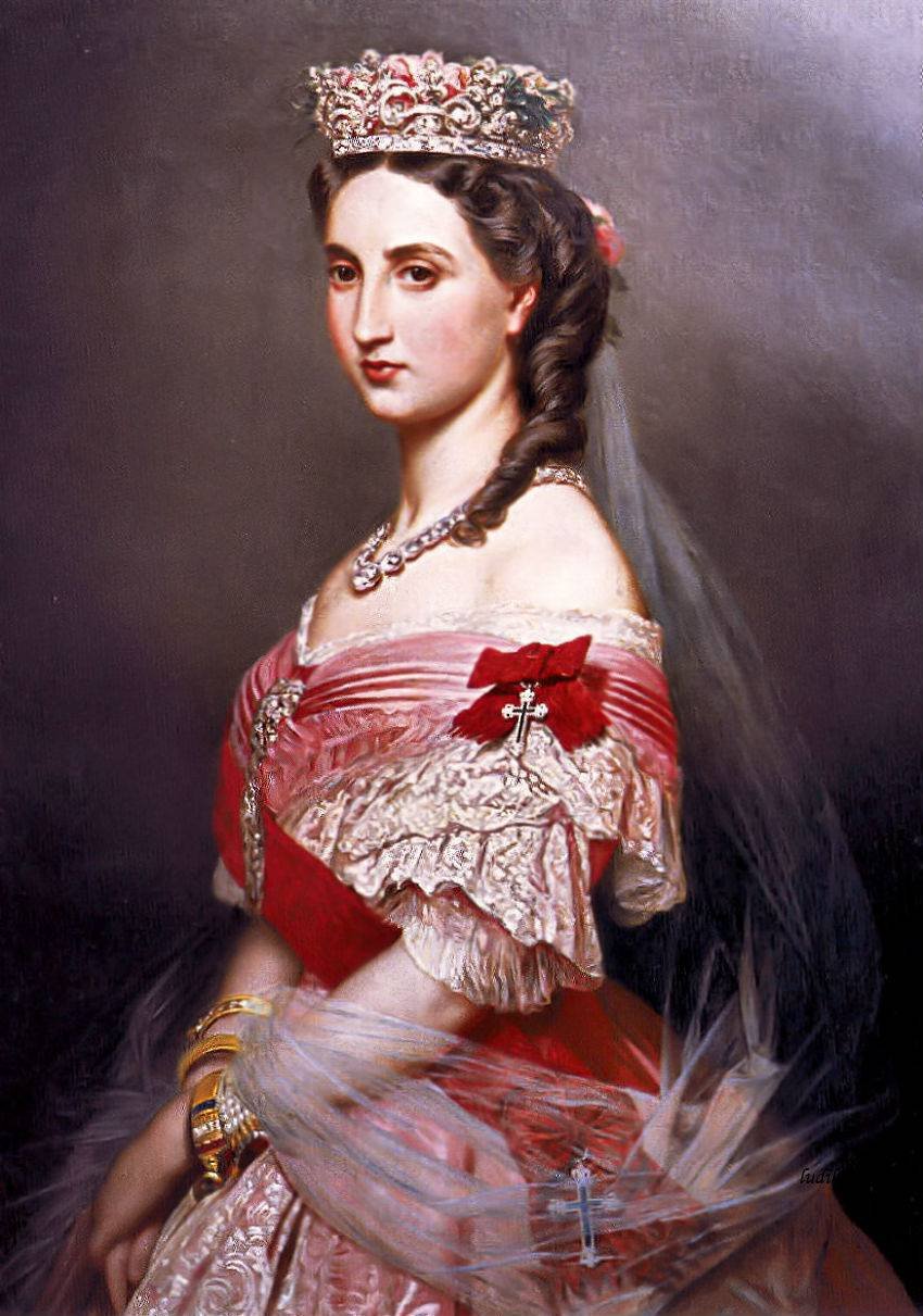 Belgian Charlotten muotokuva tekijältä Franz Xaver Winterhalter