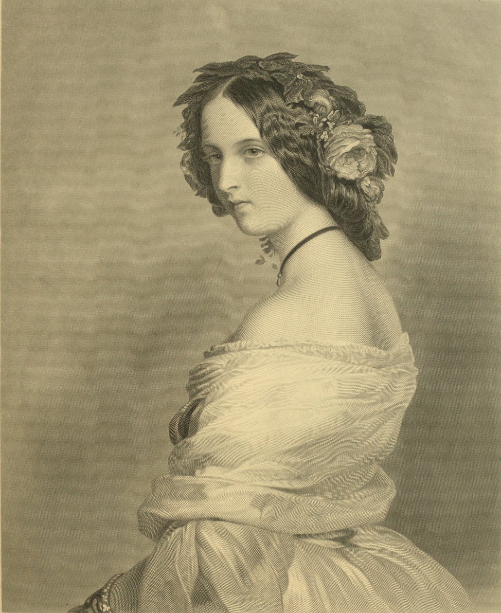 Lady Constance Leveson-Gowerin muotokuva tekijältä Franz Xaver Winterhalter