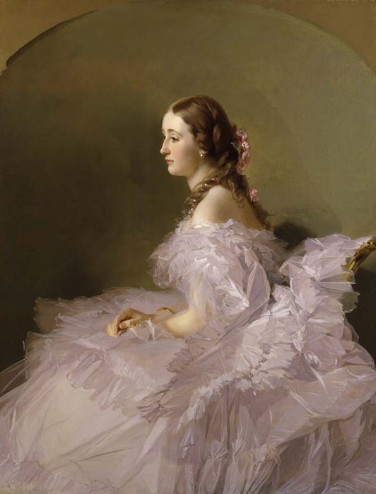 Lydia Schbelskyn paronitar Staël von Holsteinin muotokuva tekijältä Franz Xaver Winterhalter