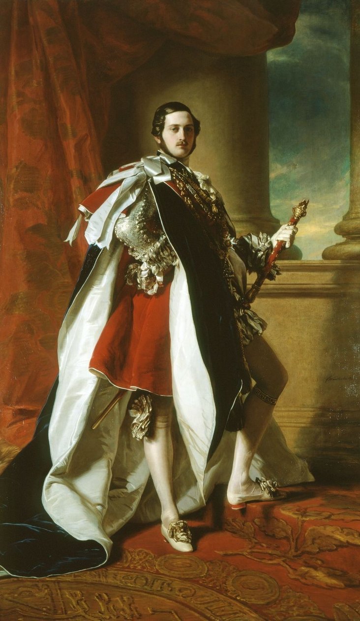 Muotokuva prinssi Albertista sukkanauhapukuissa tekijältä Franz Xaver Winterhalter
