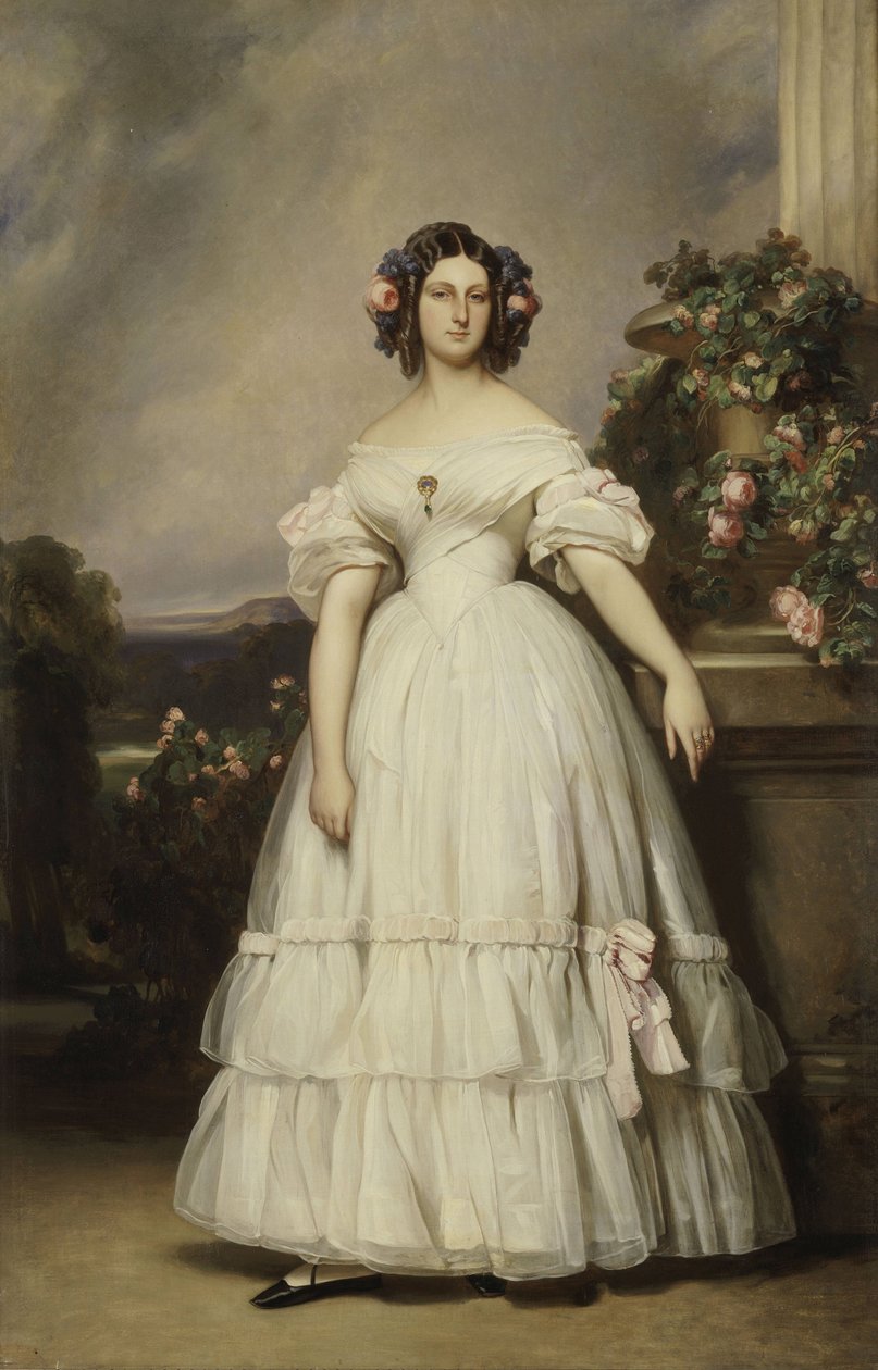 Orléansin prinsessa Clémentinen muotokuva tekijältä Franz Xaver Winterhalter