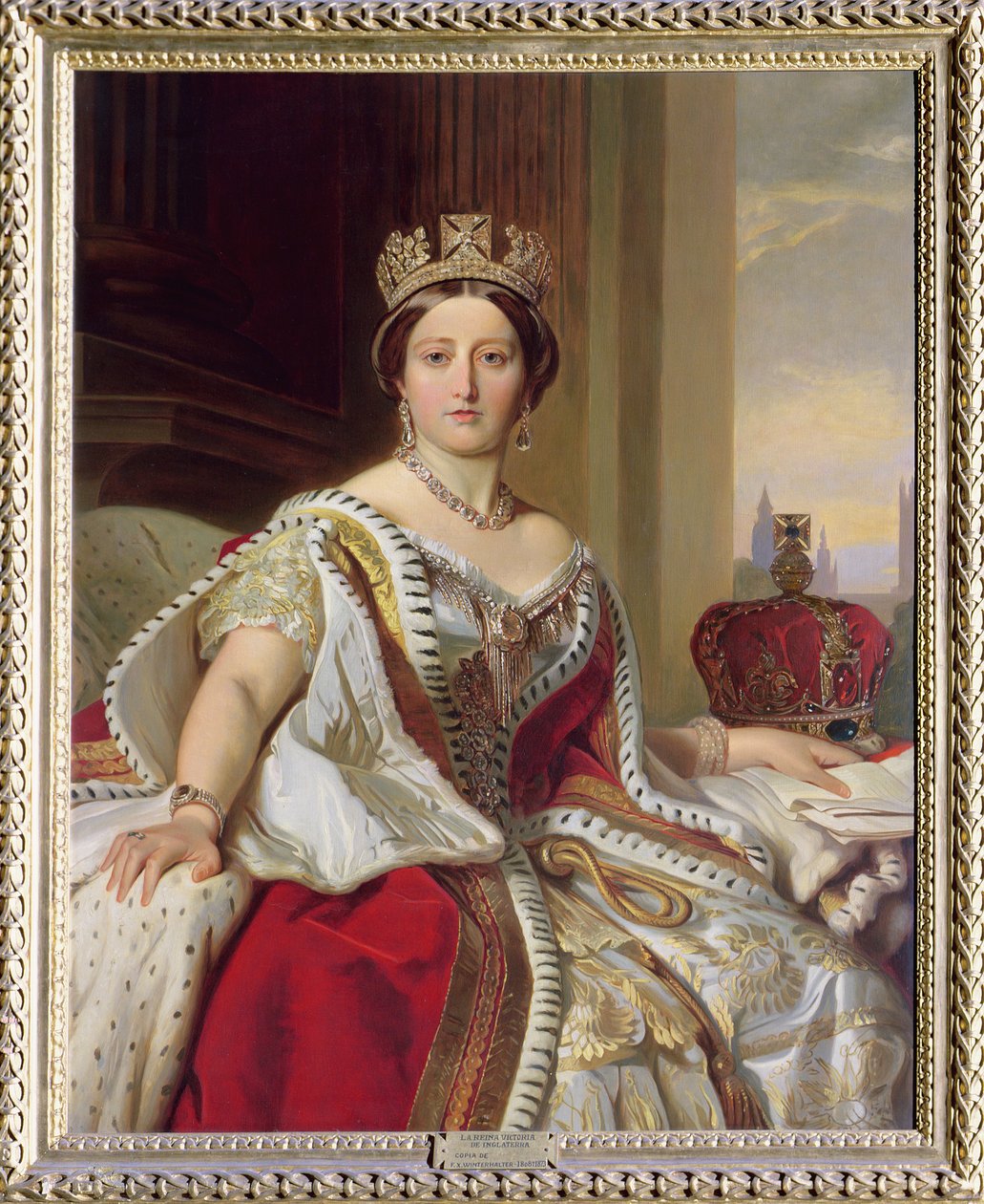 Kuningatar Victorian (1819-1901) muotokuva 1859 tekijältä Franz Xaver Winterhalter