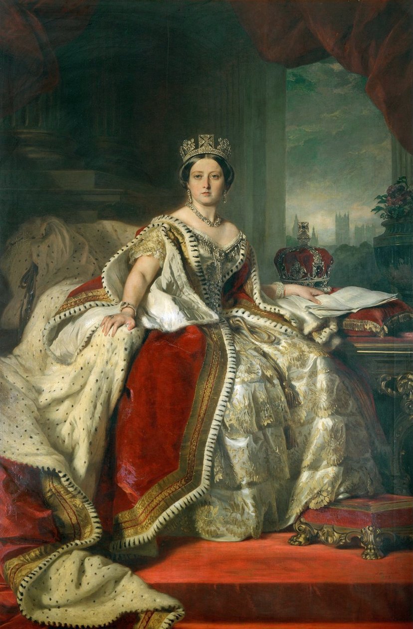 Muotokuva kuningatar Victoria tekijältä Franz Xaver Winterhalter