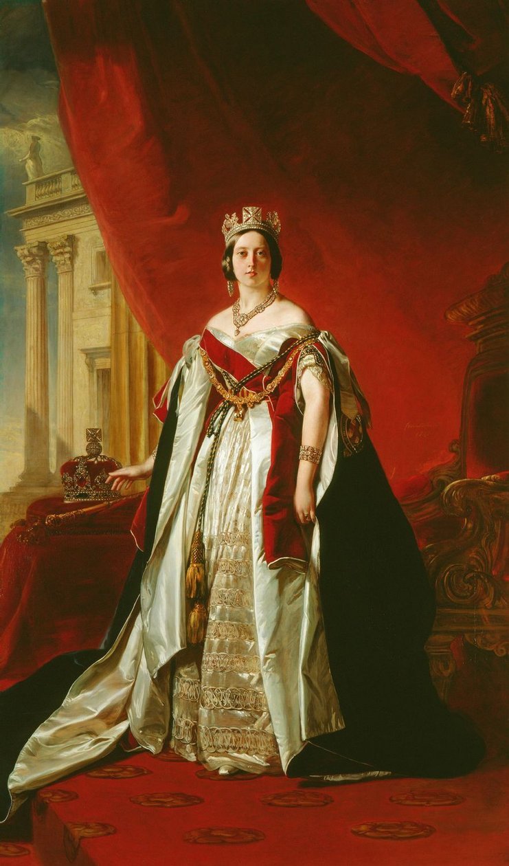 Yhdistyneen kuningaskunnan Victoria -muotokuva tekijältä Franz Xaver Winterhalter