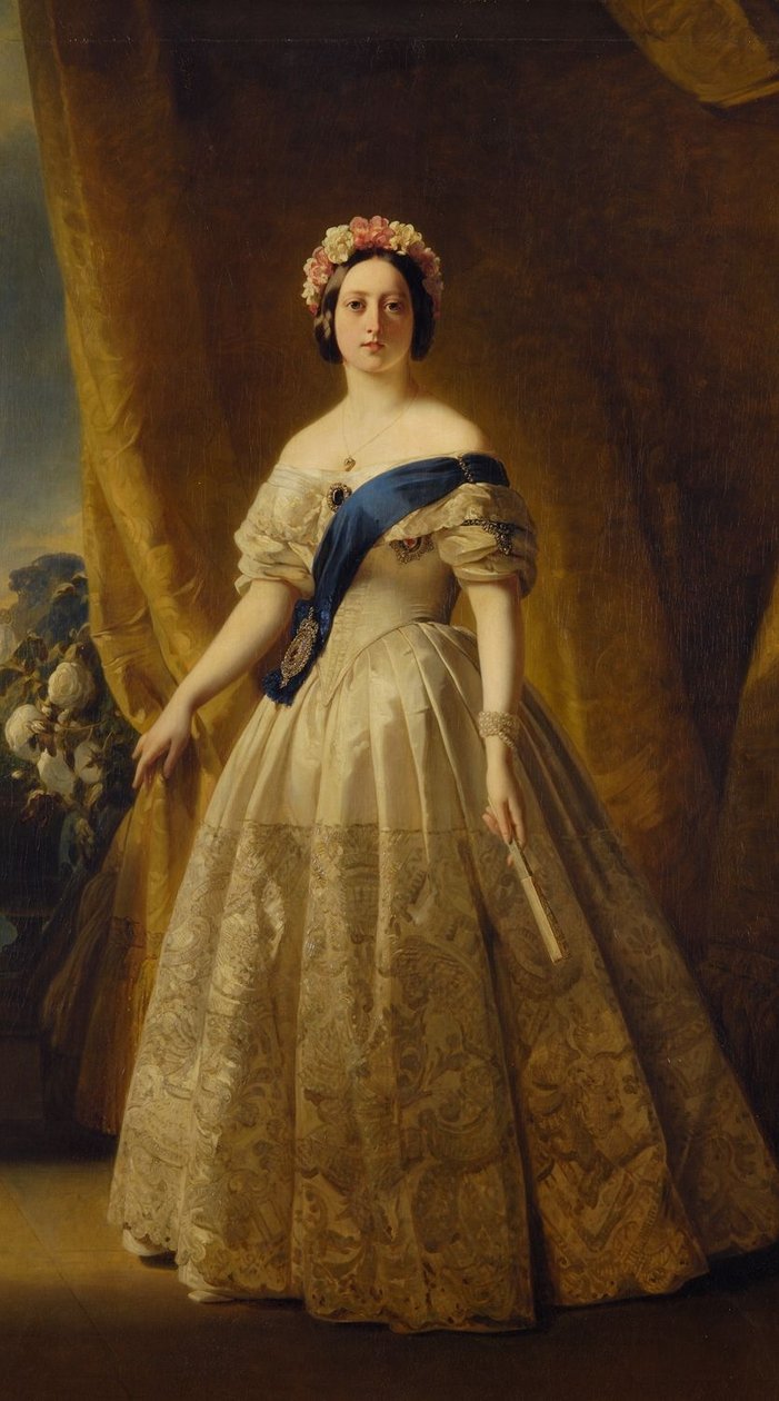 Yhdistyneen kuningaskunnan Victoria -muotokuva tekijältä Franz Xaver Winterhalter