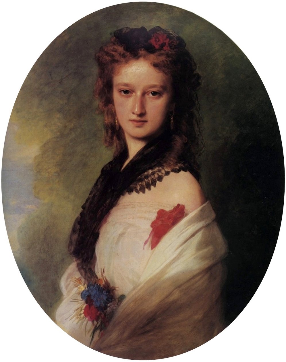 Muotokuva Zofia Zamoyska, syntynyt Potocka tekijältä Franz Xaver Winterhalter