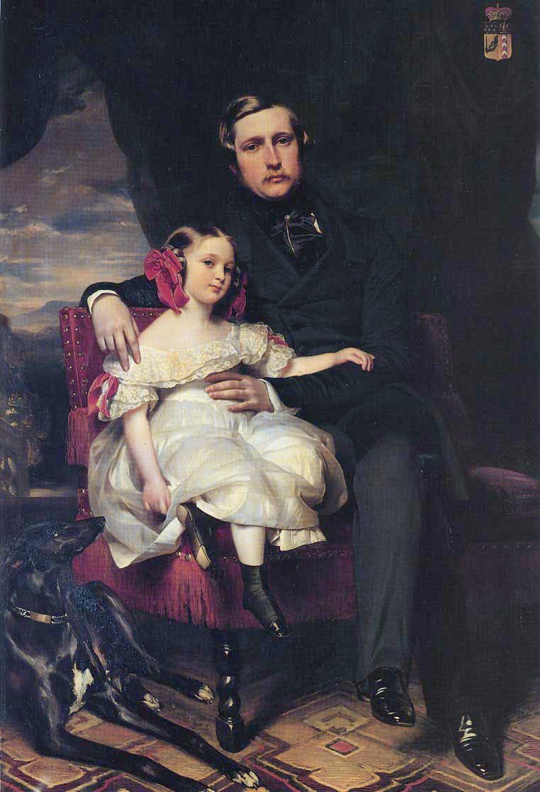 Muotokuva prinssi de Wagramista ja hänen tyttärestään Malcy Louise Caroline Frederiquesta tekijältä Franz Xaver Winterhalter