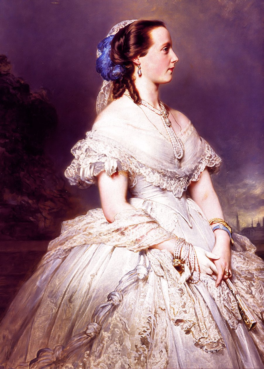 Portret van koningin Maria Hendrika tekijältä Franz Xaver Winterhalter