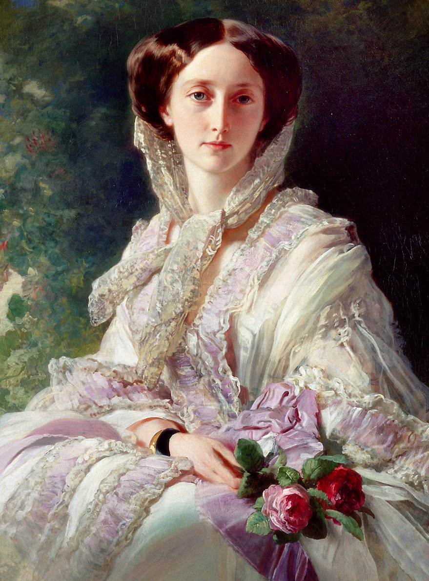 Porträt der Kronprinzessin Olga von Württemberg tekijältä Franz Xaver Winterhalter