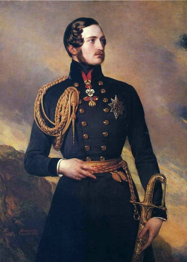 Saxe-Coburgin ja Gothan prinssi Albert yllään kultainen fleece tekijältä Franz Xaver Winterhalter