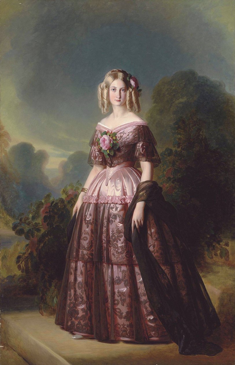 Bourbonin prinsessa Maria Carolina Augusta tekijältä Franz Xaver Winterhalter