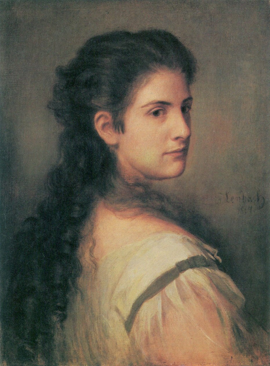 Anna Schubartin muotokuva tekijältä Franz Seraph von Lenbach