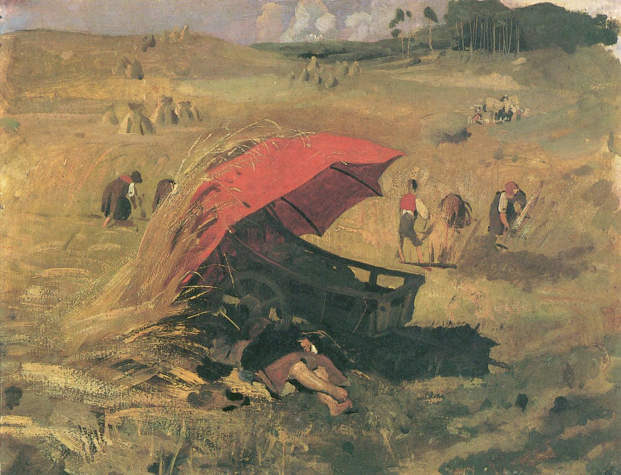 Punainen sateenvarjo tekijältä Franz Seraph von Lenbach