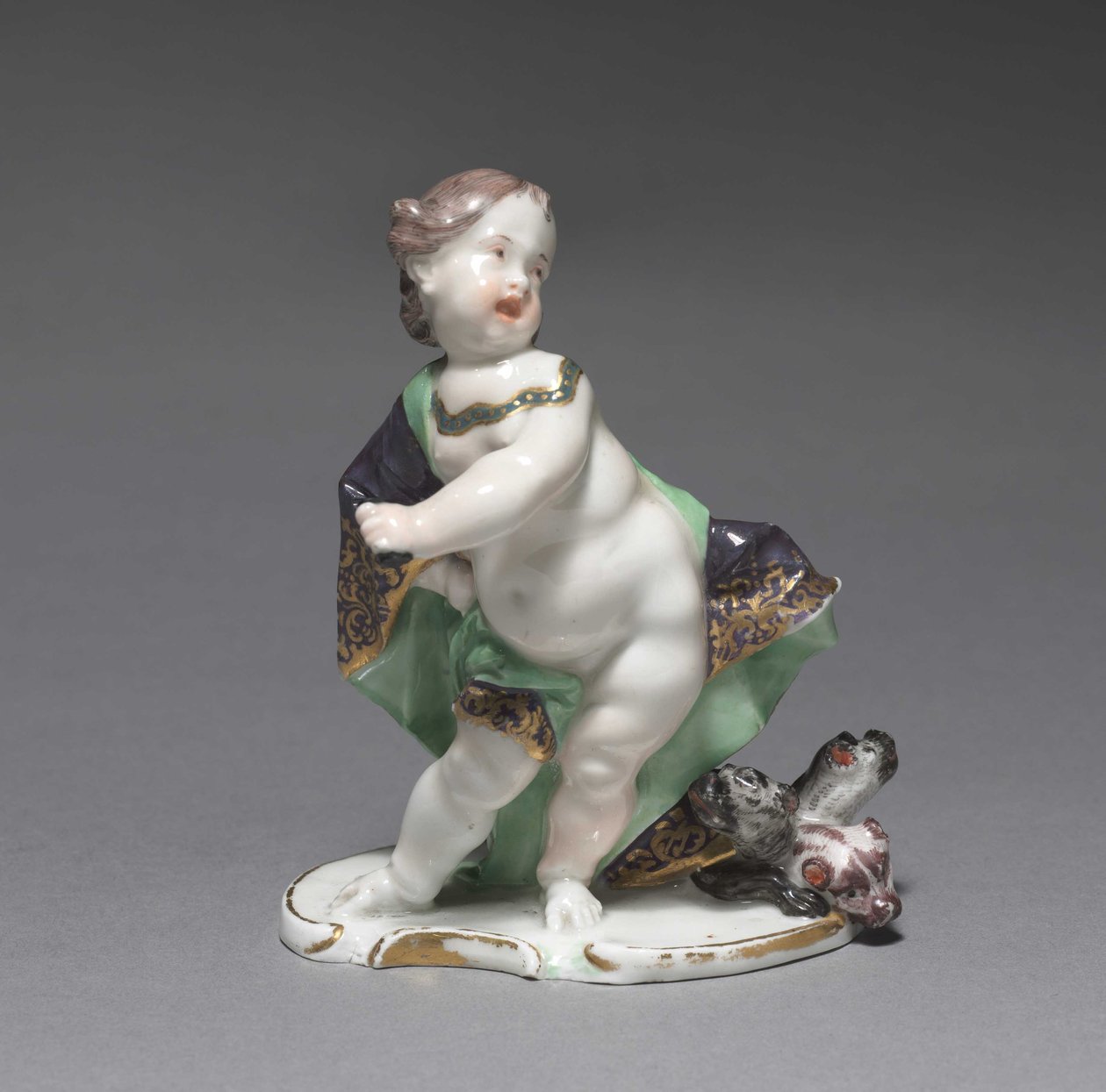Pluto, valmistaja Nymphenburg Porcelain Factory, n.1760 tekijältä Franz Anton Bustelli