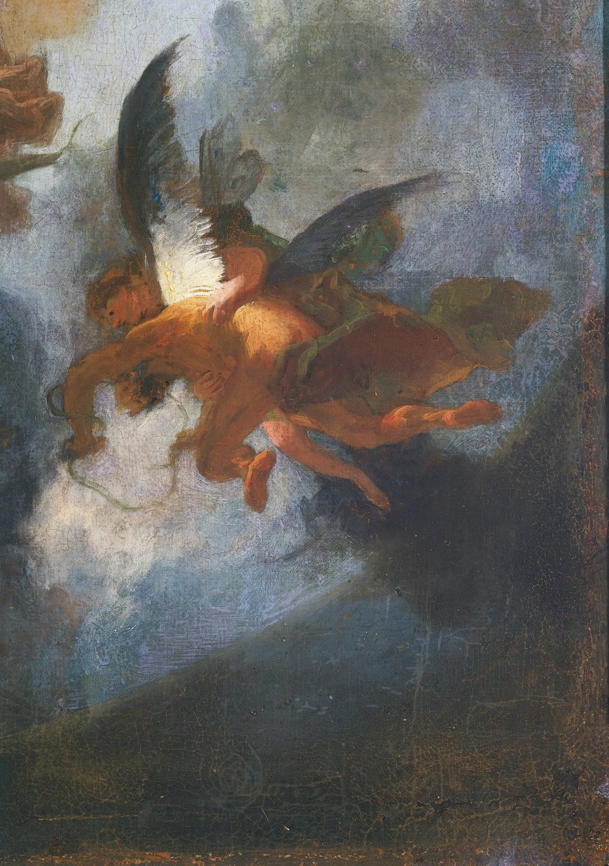 Enkelit, yksityiskohta jesuiittojen lähetystyöstä koko maailmaan, Franz Anton Maulbertsch (1724-1796). Saksa tekijältä Franz Anton Maulbertsch