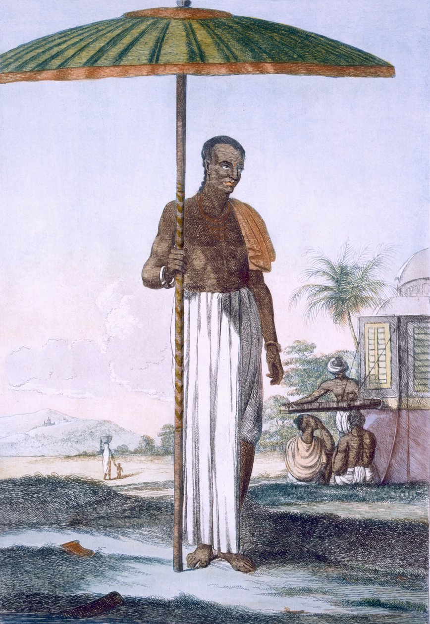 Ouriah-kastin portteri, pubi. 1808-12. tekijältä Franz Balthazar Solvyns
