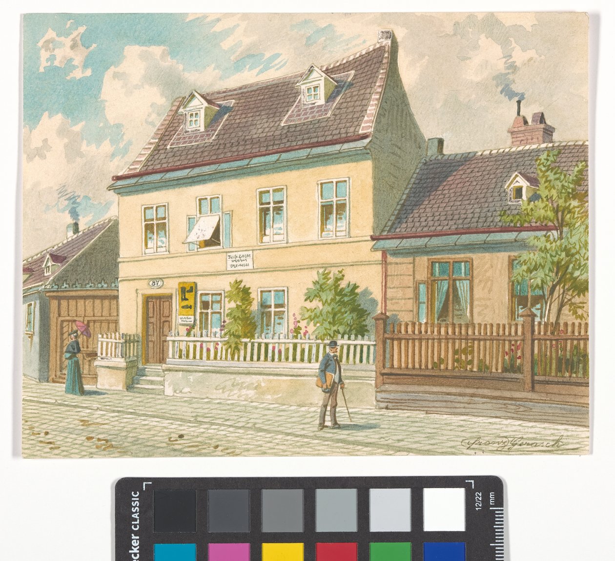 19., Gymnasiumstraße 87 - Josef Lannerin koti ja kuolintalo tekijältä Franz Gerasch