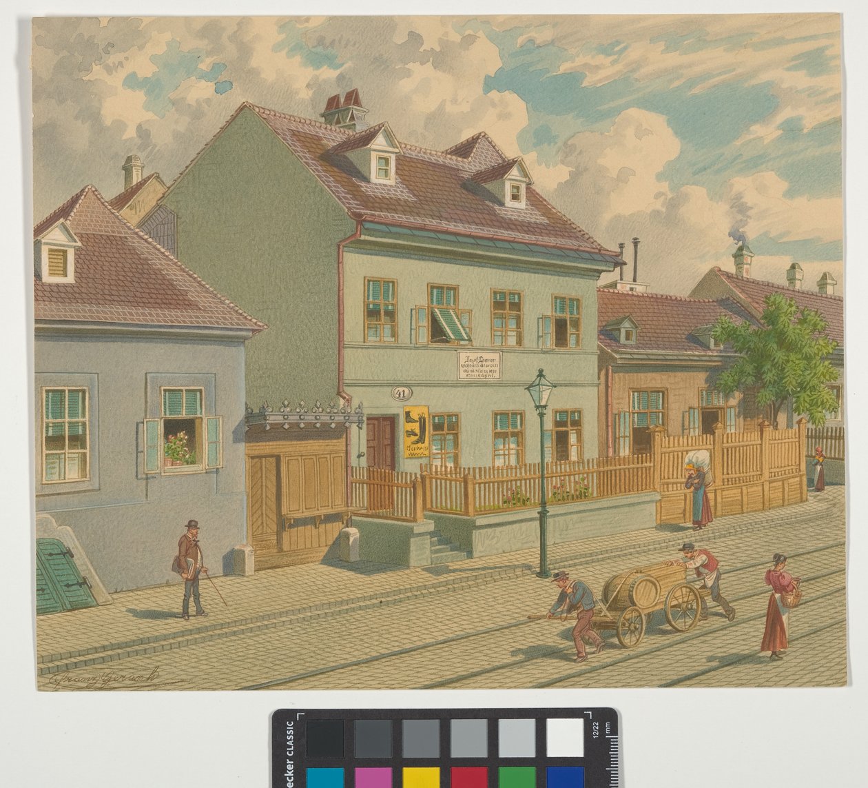 19., Gymnasiumstraße 87 - Josef Lannerin asuin- ja kuolintalo tekijältä Franz Gerasch