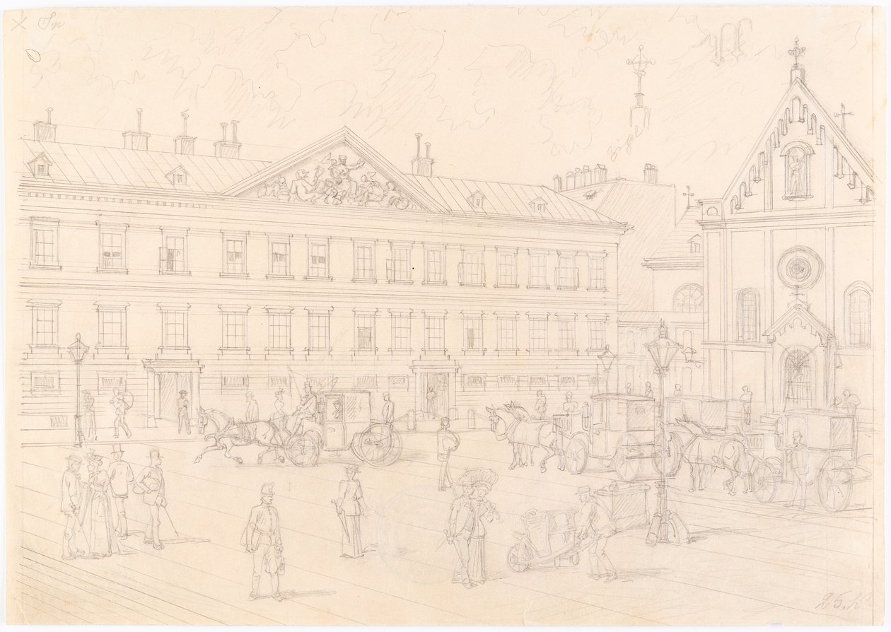 1., Neuer Markt - Schwarzenbergin palatsi ja kapusiinikirkko tekijältä Franz Gerasch