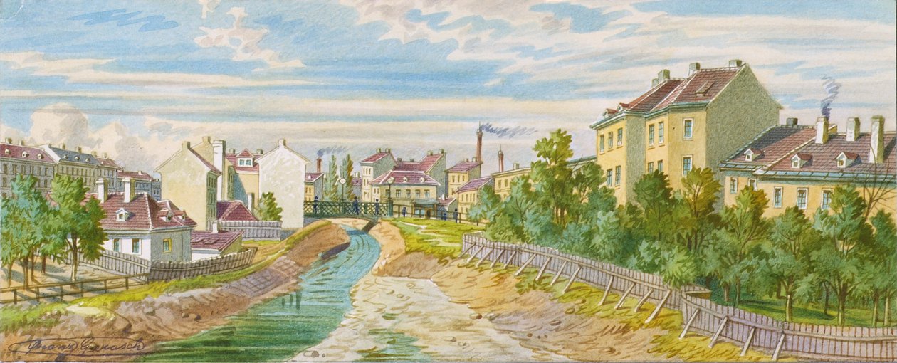 Magdalenen-silta Wien-joen yli tekijältä Franz Gerasch