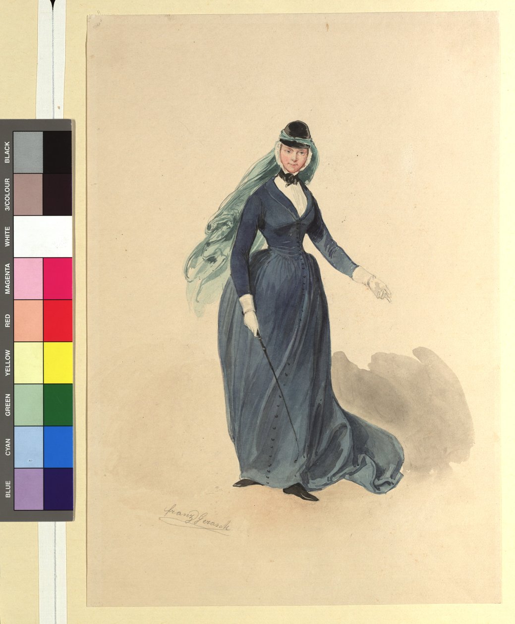 Ida Schuselka-Brüning Lady Pironina teoksessa "Maria, rykmentin tytär" tekijältä Franz Gerasch
