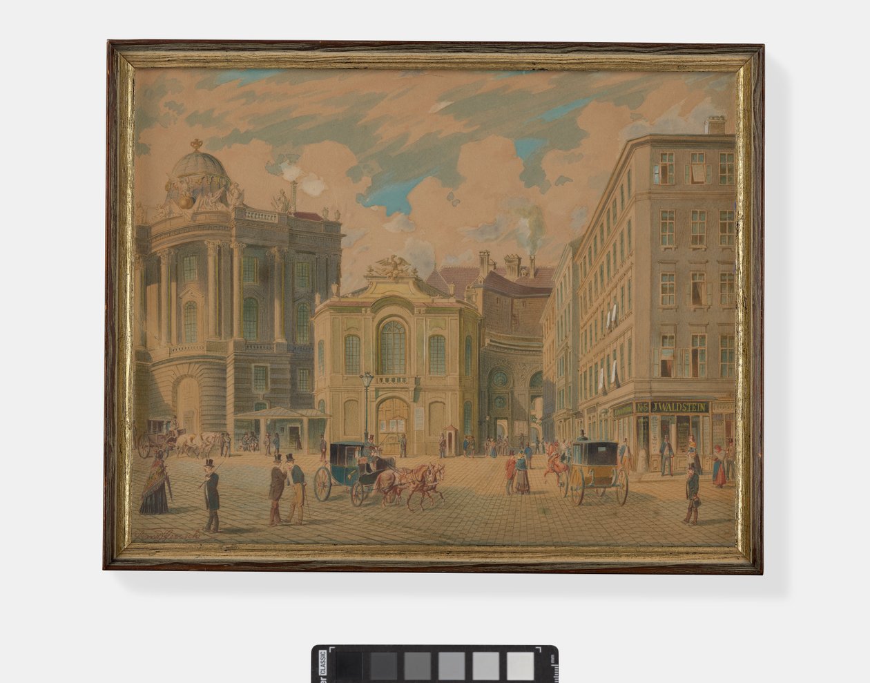 Old Burgtheater, Wien, 1850-luku tekijältä Franz Gerasch