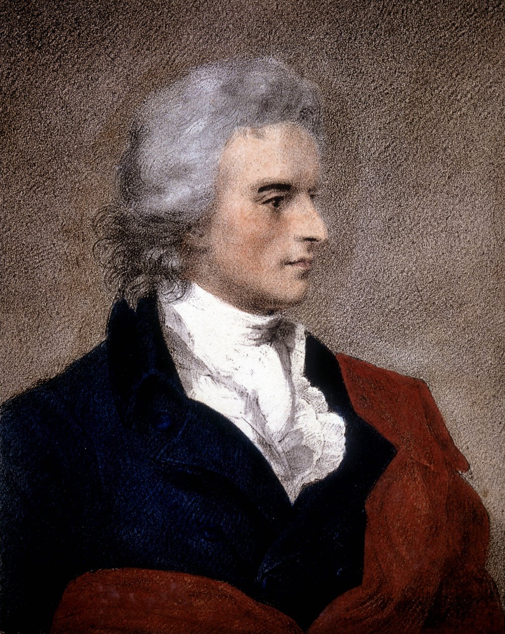 Friedrich von Schillerin (1759 - 1805) muotokuva F.G. von Kugelgenin maalauksesta. tekijältä Franz Gerhard von Kugelgen