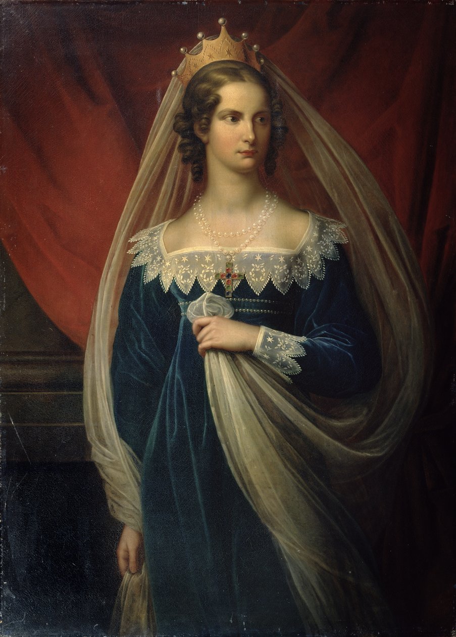 Prinsessa Charlotte von Preussenin muotokuva, 1817 tekijältä Franz Gerhard von Kugelgen