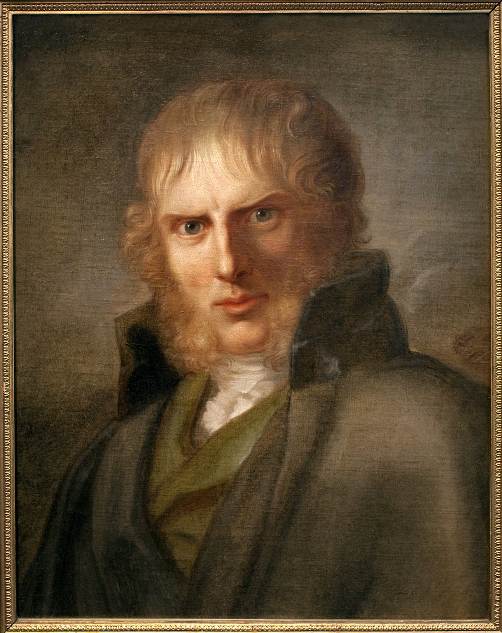Taidemaalari Caspar David Friedrich (1774-1840). Gerhard von Kugelgenin (1772-1820) maalaus, öljy kankaalle, noin 1810-1820. Saksalaista taidetta tekijältä Franz Gerhard von Kugelgen