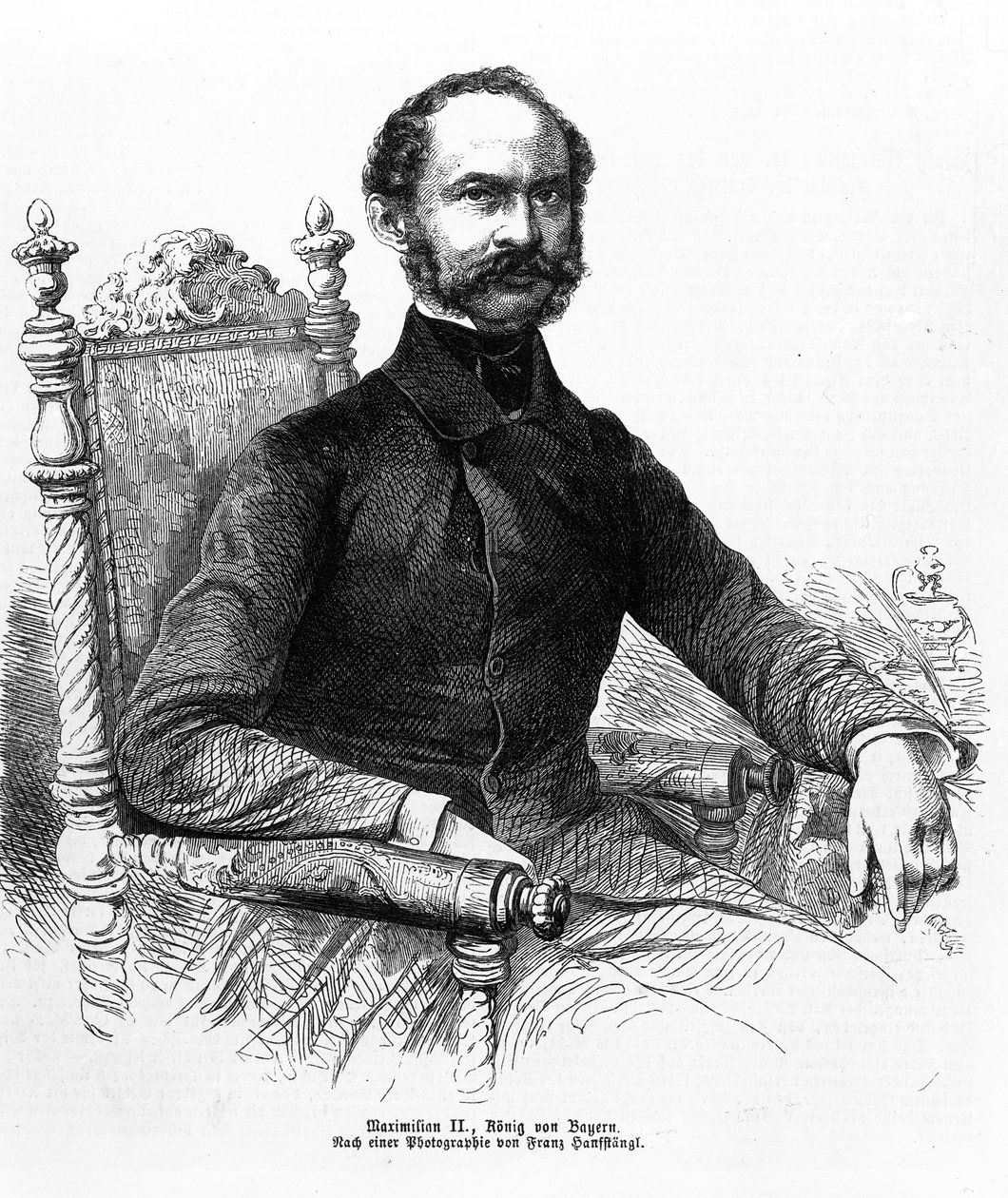 Maximilian II (1811-64), Baijerin kuningas tekijältä Franz Hanfstaengl