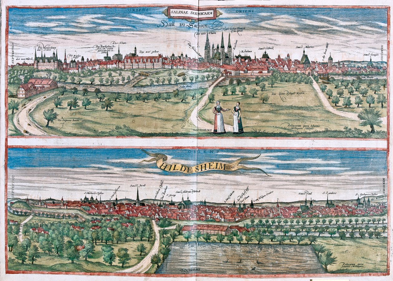 Halle (Saale), Saksa (kaiverrus tekijältä Franz Hogenberg