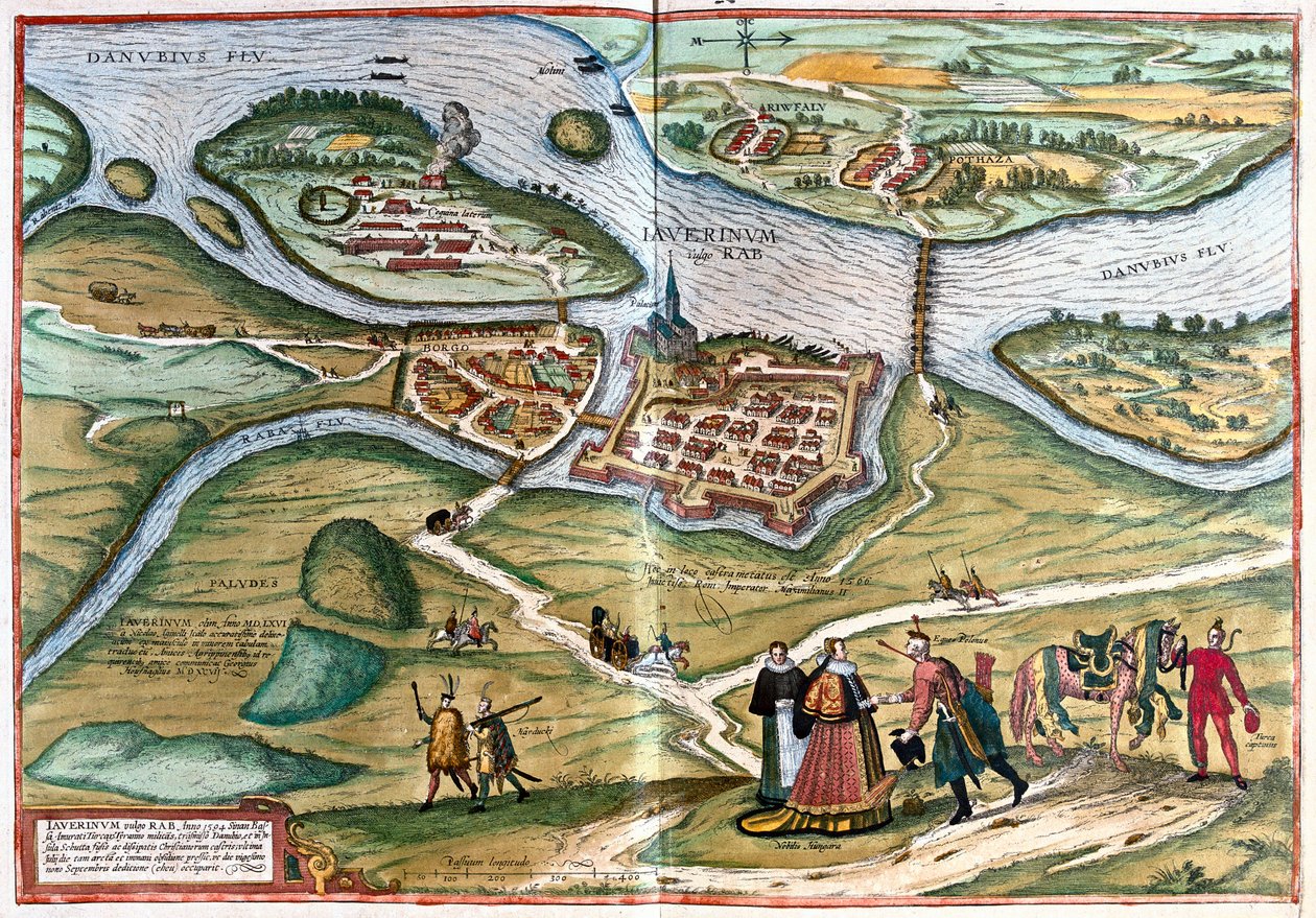Javarinum ja Gyor, Unkari tekijältä Franz Hogenberg