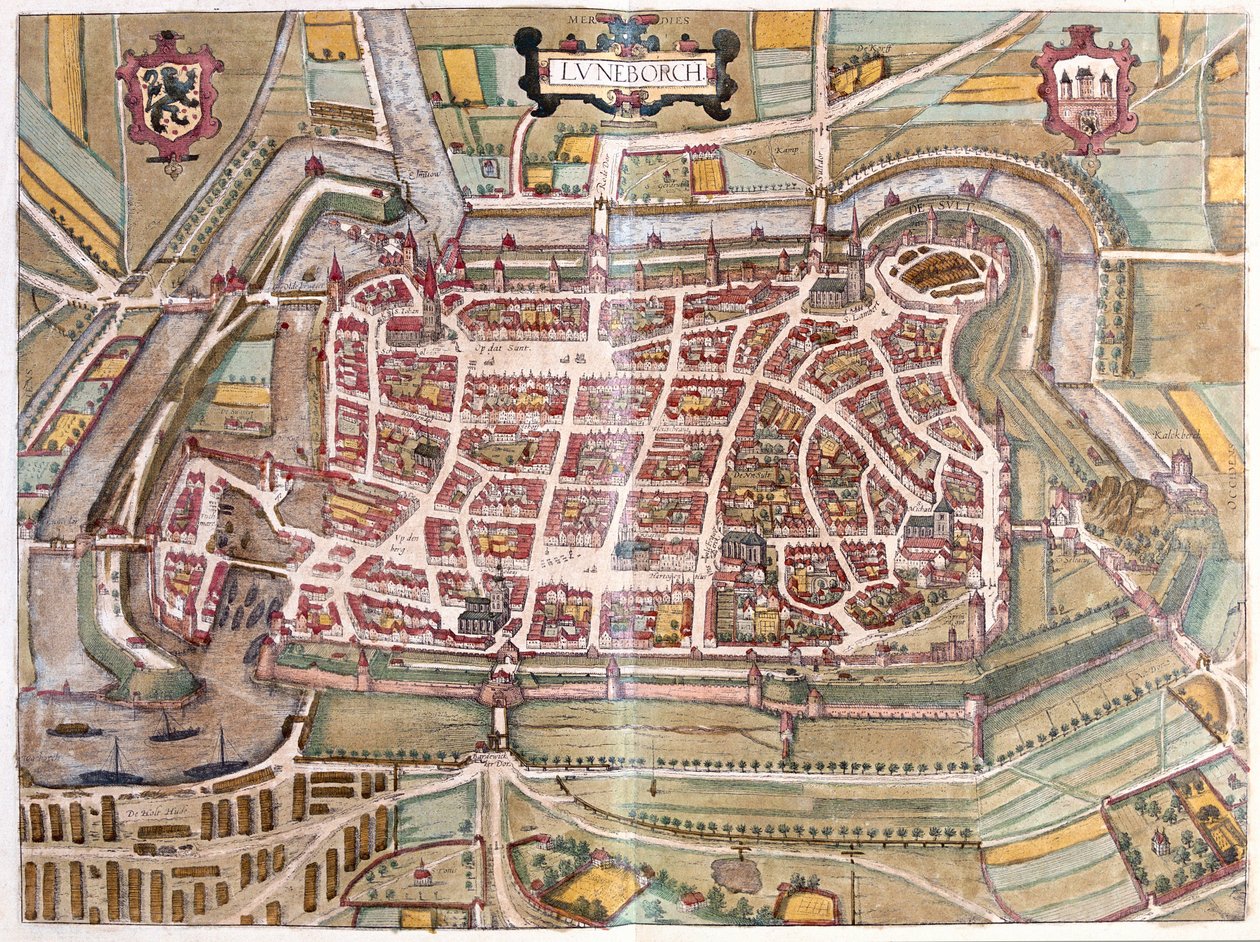 Luneborch, Saksa (kaiverrus tekijältä Franz Hogenberg