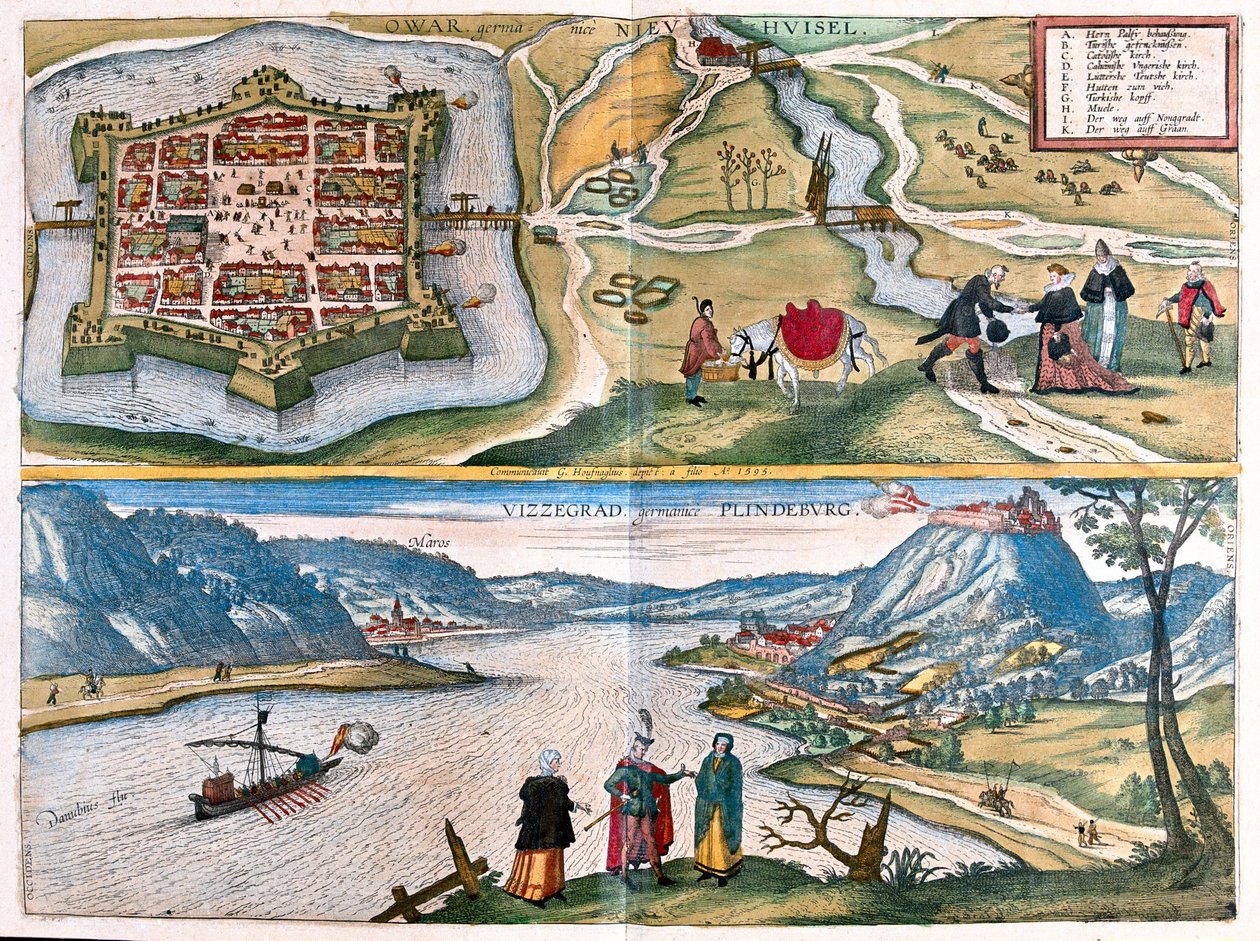 Nove Zamky, Slovakia ja Visegrad, Unkari tekijältä Franz Hogenberg