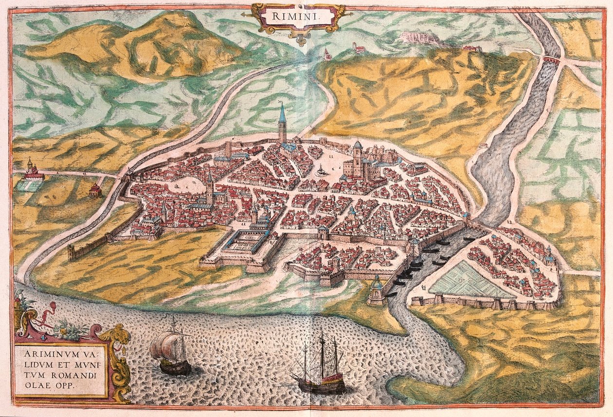 Rimini, Italia (kaiverrus tekijältä Franz Hogenberg